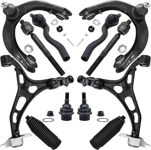 Vista 11 de Detroit Axle - Kit de extremo de 12 piezas para Ford Explorer Mercury Mountaineer 1998-2001 1999 2000, 2 brazos de control delanteros superiores