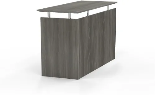 Vista 5 de Safco Mayline MNRTLDC Medina 48-1/2 "W Retorno sin manos para usar con escritorios, se vende por separado, laminado Mocha