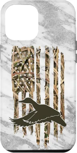 Vista 24 de Funda para iPhone 11 Pro Max con diseño de camuflaje y bandera de Estados Unidos