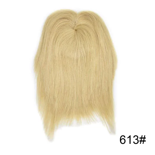 Vista 4 de LYRICAL HAIR Extensiones de cabello humano Remy con clip, lacio, con flequillo, para mujer, con cabello delgado, postizo de corona