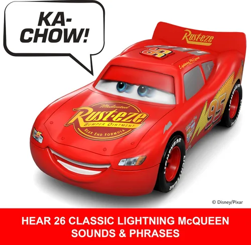 Vista 5 de Mattel Disney y Pixar Cars escena de acción Rayo McQueen Coche de juguete