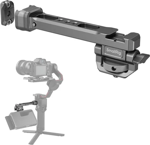 Vista 10 de SmallRig Montura Ajustable para Monitor de Cámara con Liberación Rápida, Abrazadera NATO, Montaje de Zapata Fría, Diseño Anti-Torsión para DJI RS 4