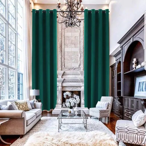 Vista 27 de Cortinas de lujo suaves de terciopelo extra largas, colección de franela hecha a medida Multicolor