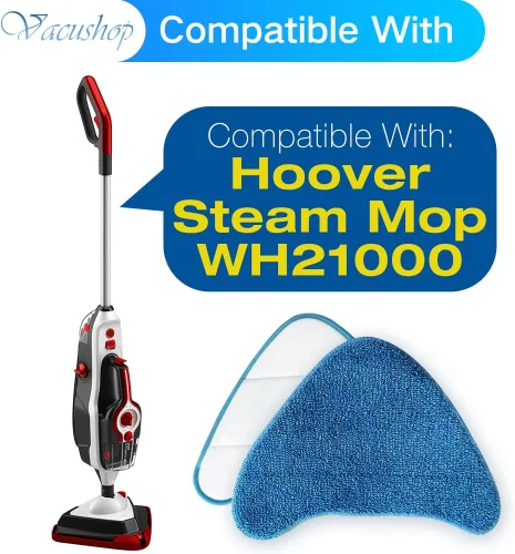 Vista 4 de Accesorios de repuesto para aspiradora Hoover WH21000 Almohadilla de fregona reutilizable de microfibra suave x4