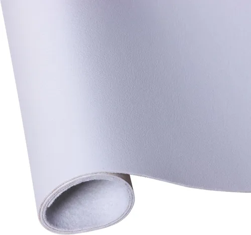 Vista 10 de Hojas de cuero sintético para manualidades, un rollo de superficie lisa mate, hojas de tela de cuero sólido, 12 x 53 pulgadas (11.8 in x 53.1 in)