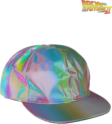 Vista 2 de Regreso al futuro Marty McFly - Gorra holográfica Snapback BTTF BTTF2 Future Marty Baseball Cap Costume Accessory