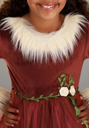Vista 3 de Hermoso Vestido de Disfraz de Zorra del Bosque para Niña Multicolor