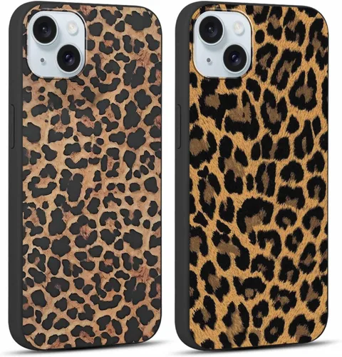 Vista 28 de Paquete de 2 fundas de teléfono con bonito estampado de guepardo para iPhone 7/8/SE 2020 / SE 2022 de 4.7 pulgadas, diseño de leopardo de lujo