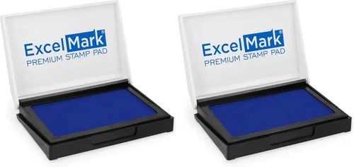 Vista 20 de ExcelMark - Almohadilla de tinta para sellos de goma 1-7/8 por 3-1/8 pulgadas - Negro