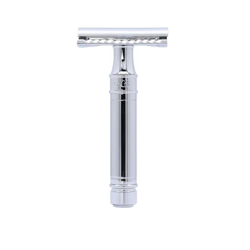 Vista 7 de Edwin jagger – Lined chapado en cromo. Double-edge Seguridad de afeitar