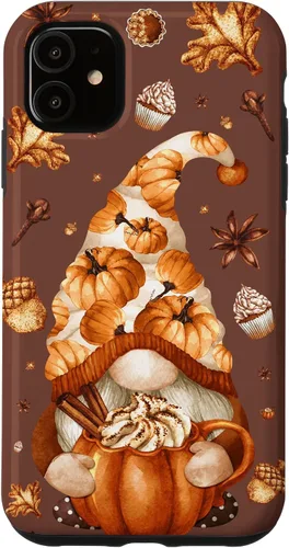 Vista 7 de iPhone 14 Autumn Gnomo Love Pumpkin Spice, Fall Yall y funda de Acción de Gracias