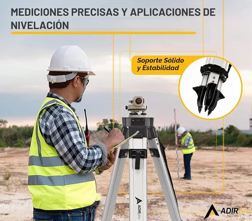 Vista 5 de Trípode de aluminio AdirPro con abrazadera rápida