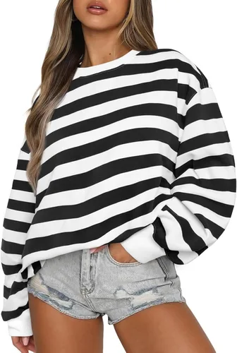 Vista 61 de EFAN Sudaderas de gran tamaño con cuello redondo Y2K para mujer, sudaderas con capucha para otoño, moda 2025, ropa para adolescentes y niñas, lindo