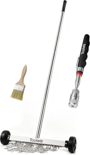 Vista 15 de Toolwiz Barredora magnética rodante de 15" barredora magnética rodante
