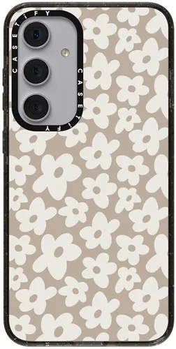 Vista 72 de CASETiFY Funda de impacto para Galaxy S22+ - Adhesivo Aries Moross, color negro transparente