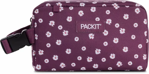 Vista 28 de PackIt Caja de aperitivos congelable, color negro, fabricada con tecnología EcoFreeze, plegable, reutilizable, cierre de cremallera con asa