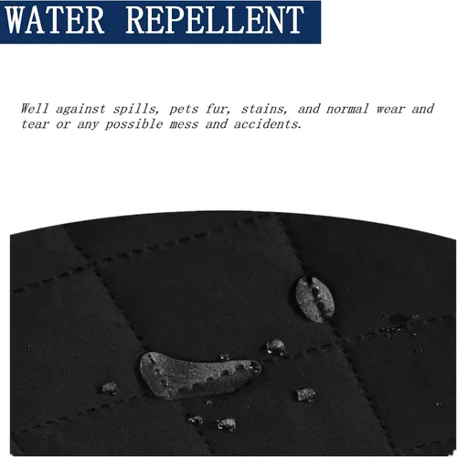 Vista 3 de Funda impermeable para sofá biplaza, protector de sofá acolchado para sofá de 2 asientos, protector de muebles antideslizante para perros y mascotas