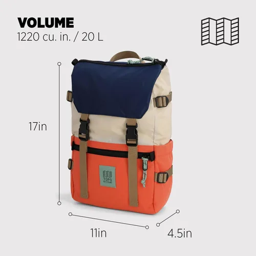 Vista 48 de Topo Designs Rover Pack Clásico, asfalto/negro, Tamaño único, Rover Pack Clásico