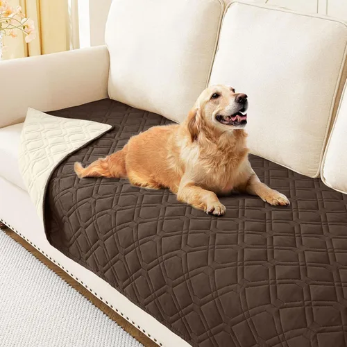 Vista 120 de hyha - Manta impermeable para cama de perro, mantas suaves para mascotas, funda impermeable para sofá para perros, fundas reversibles lavables