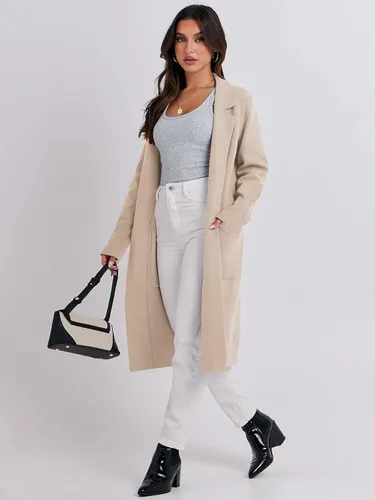 Vista 3 de ANRABESS Cárdigan tipo cárdigan para mujer, chaqueta de punto grueso con frente abierto, chaqueta de gran tamaño, abrigo largo para otoño e invierno