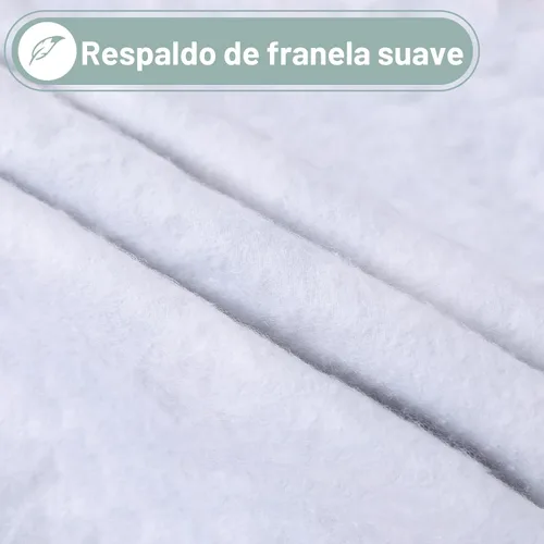 Vista 3 de misaya Mantel rectangular de vinilo impermeable, mantel lavable con reverso de franela, mantel de plástico para cena, picnic, interior y exterior