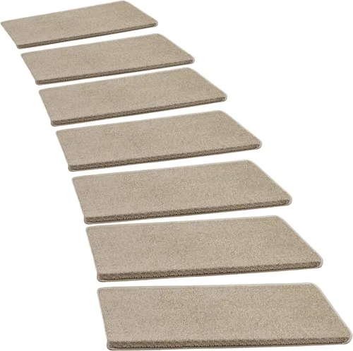 Vista 20 de PURE ERA Bullnose - Juego de peldaños de alfombra para escaleras sin cinta, antideslizantes, protectores de escaleras para interiores, alfombras