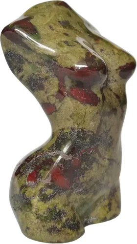 Vista 20 de Escultura de figura de cristal curativo de piedra de sangre africana, escultura de 2 pulgadas de tallado de piedra de palma de bolsillo