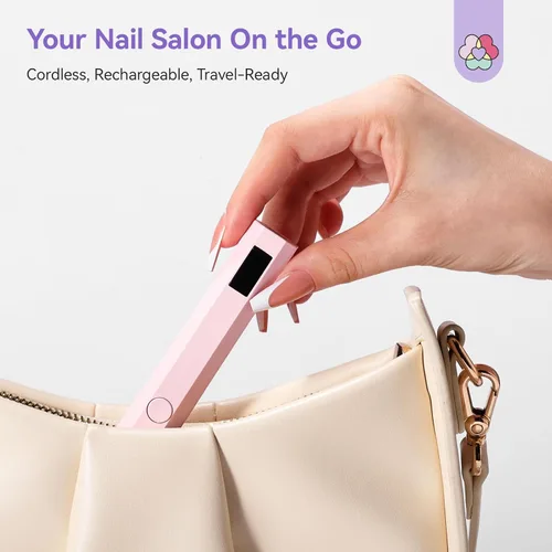 Vista 6 de SAVILAND Luz UV Esencial para Uñas de Gel: Lámpara de Curado Rápido Secador de Uñas con Configuración de Temporizador Dual Pantalla LCD Mini Lámpara