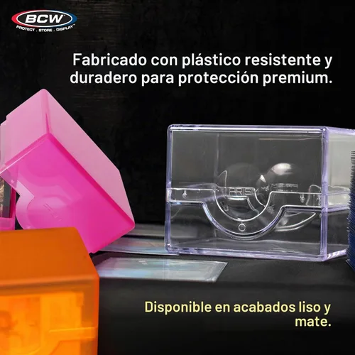Vista 4 de BCW Spectrum Prism Deck Case - Azul Apatita - 1 Paquete Estuche para Mazo de Cartas con Cierre Seguro a Presión Cabe 100 Cartas con Doble Funda