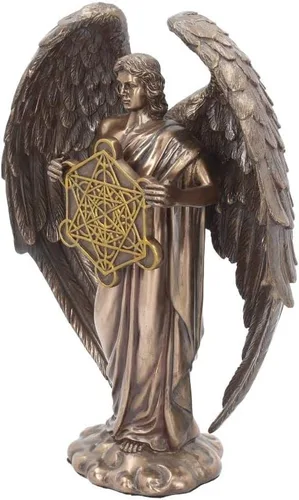 Vista 2 de Nemesis Now Metatron - Figura de arcángel (12.2 in), color bronce, resina, talla única