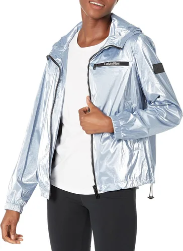 Vista 7 de Calvin Klein Women's Lightweight Water Resistant Everyday Windbreaker Everyday Negro