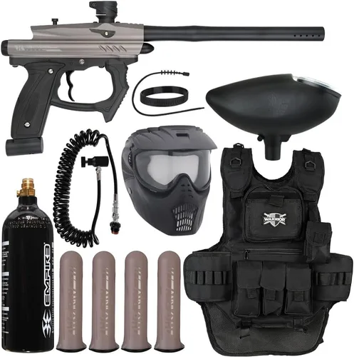 Vista 3 de Action Village HK Army SABR Heavy Gunner Kit de paquete de pistola de paintball Dust Black/Black