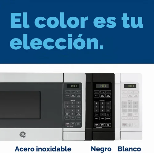 Vista 7 de GE Horno microondas para encimera, compacto de 0.7 pies cúbicos, capacidad de 700 vatios, 6 ajustes de cocción automática, tecnología de bloqueo