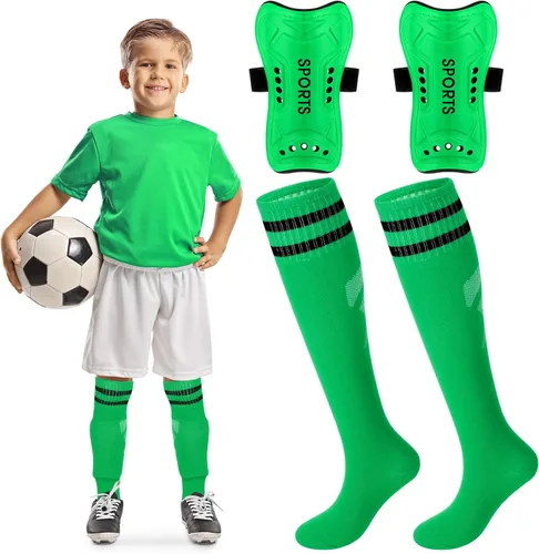 Vista 22 de Syhood - Espinilleras y calcetines de fútbol para niños pequeños y jóvenes, almohadillas protectoras ligeras para espinillas para niños de 3-5