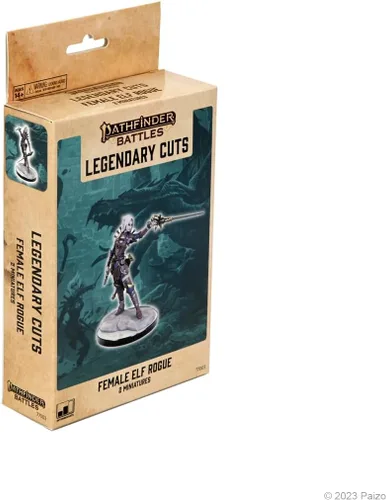 Vista 4 de WizKids Cortes legendarios de Pathfinder: pícaro elfo femenino