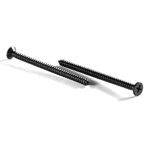 Vista 18 de Tornillos para madera #4 x 1/2", 100 tornillos de acero inoxidable 18-8 (304), cabeza plana Phillips, tornillos autorroscantes rápidos para paneles