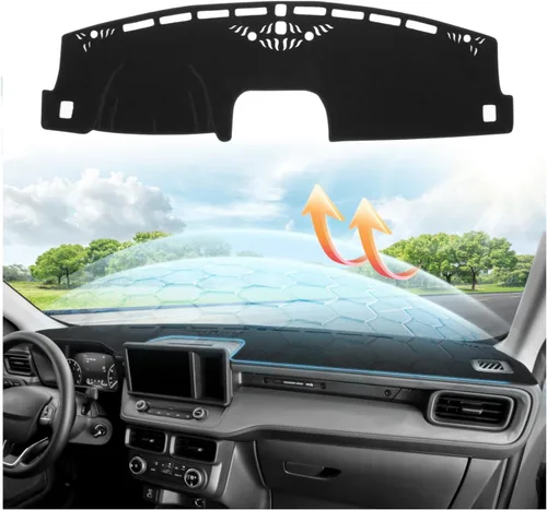 Vista 25 de CARTIST Cubierta de Tablero de Ajuste Personalizado para Chevy Chevrolet Silverado/GMC Sierra 1500 2014-2018, Silverado/GMC Sierra 2500HD 3500HD