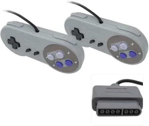 Vista 3 de Vicue Mando a distancia para Super Nintendo SNES System 2pcs