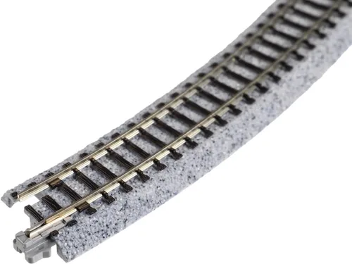 Vista 3 de Kato USA Model Train Products Unitrack, 12.402 in (12 3/8") Radius 45-Degree Curve Track (4 piezas)