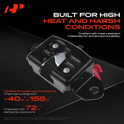 Vista 4 de A-Premium Pestillo de maletero compatible con Nissan Frontier 2005-2019 Crew Cab Pickup/Extended Cab Pickup, puerta trasera trasera izquierda