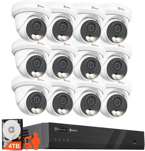 Vista 10 de Anpviz sistema de la cámara de seguridad de 8CH 4K PoE, cámaras IP