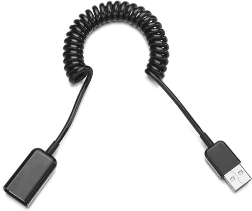 Vista 12 de Cable de expansión USB 2.0 en espiral estándar de 4 a 36 pulgadas, espiral estándar, flexible, tipo A macho a micro B macho, procesadores para USB