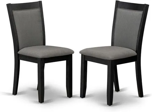 Vista 12 de East West Furniture MZC0T01 Monza Parson - Sillas de comedor tapizadas de tela de lino crema, juego de 2, lino cepillado blanco