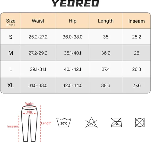 Vista 6 de YEOREO Daze - Leggings de entrenamiento con espalda en V para mujer, leggings de cintura alta, pantalones de yoga para gimnasio