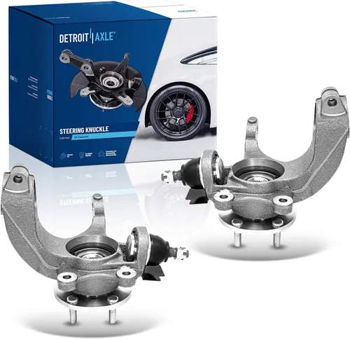 Vista 76 de Detroit Axle - Kit de nudillos traseros izquierdo FWD para Hyundai Santa Fe 2007-2009 Veracruz 2007-2012, reemplazo del conjunto de cojinete