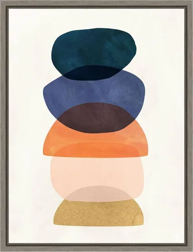 Vista 16 de Amanti Art Lienzo enmarcado para pared, 24 x 18 pulgadas, Mod Pods I de Victoria Borges, lienzo enmarcado para pared, obras de arte abstractas