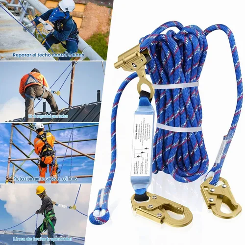 Vista 7 de Cuerda de protección contra caídas vertical de 25 pies