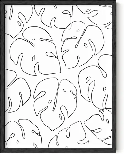 Vista 10 de HAUS AND HUES Arte de pared minimalista - Dibujo moderno de líneas abstractas, impresión de boceto femenino simple, obra de arte para el hogar