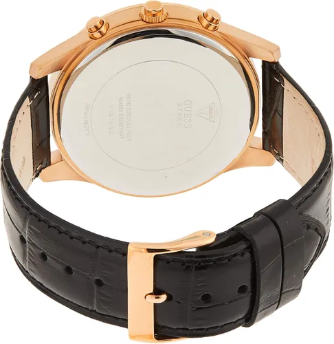 Vista 2 de Reloj GUESS White Leather Man Hudson W0876G2 Cronógrafo, Negro -, Reloj analógico