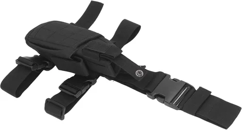 Vista 9 de Bolsa de pierna para hombres y mujeres, impermeable, para motocicleta, canguro, táctica, riñonera para exteriores, bolsa reflectante para piernas